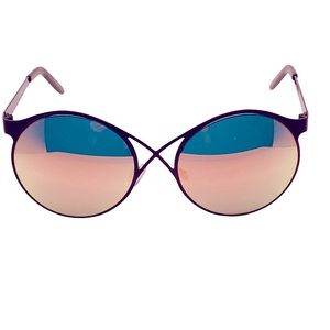 Quay Australia Sunglasses Q/A  Sorry Not Sorry Black/Pink Mirror